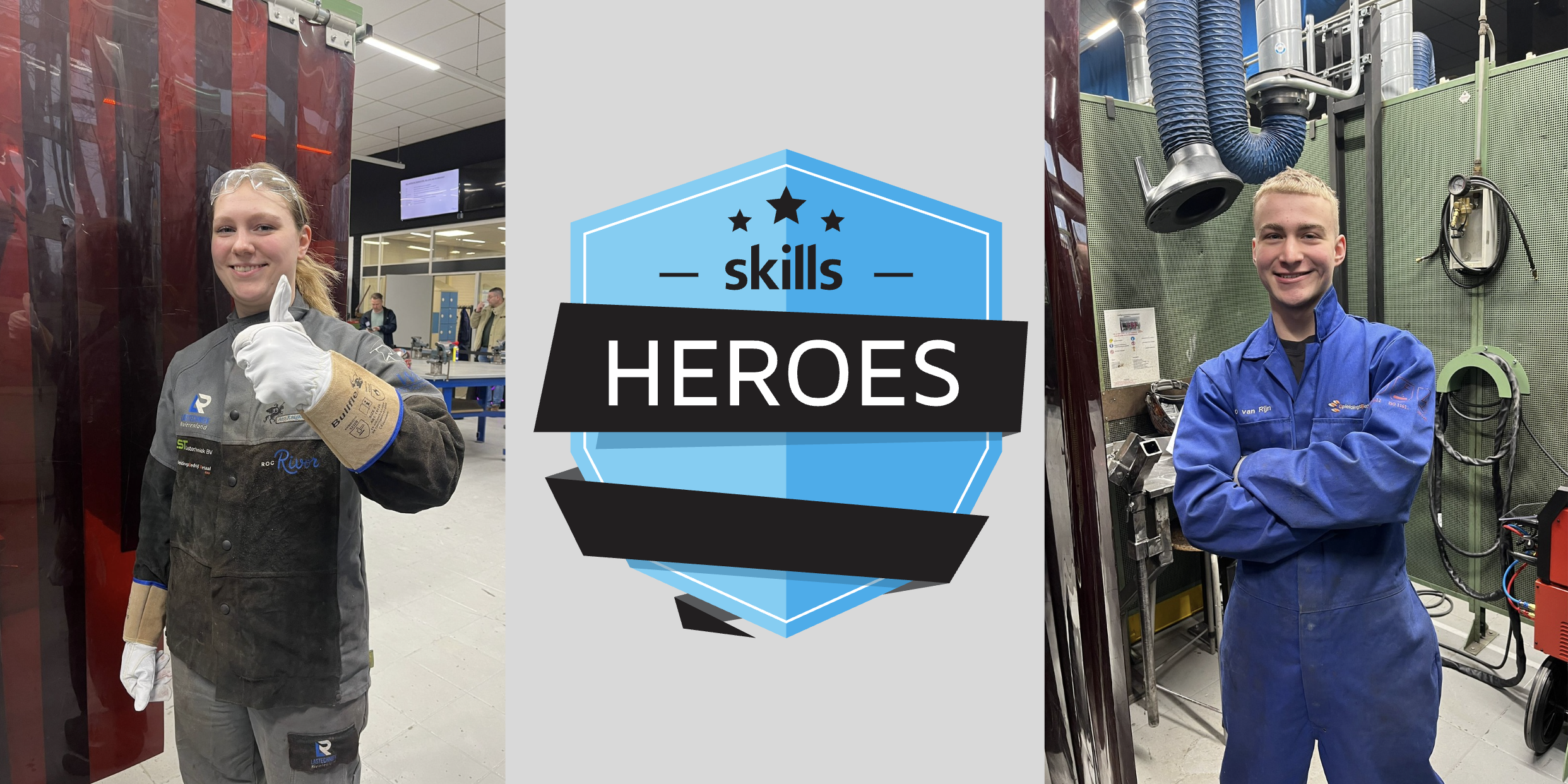 ROC Rivor-studenten Esther Bosgoed en Jarno van Rijn naar finale Skills Heroes Lassen