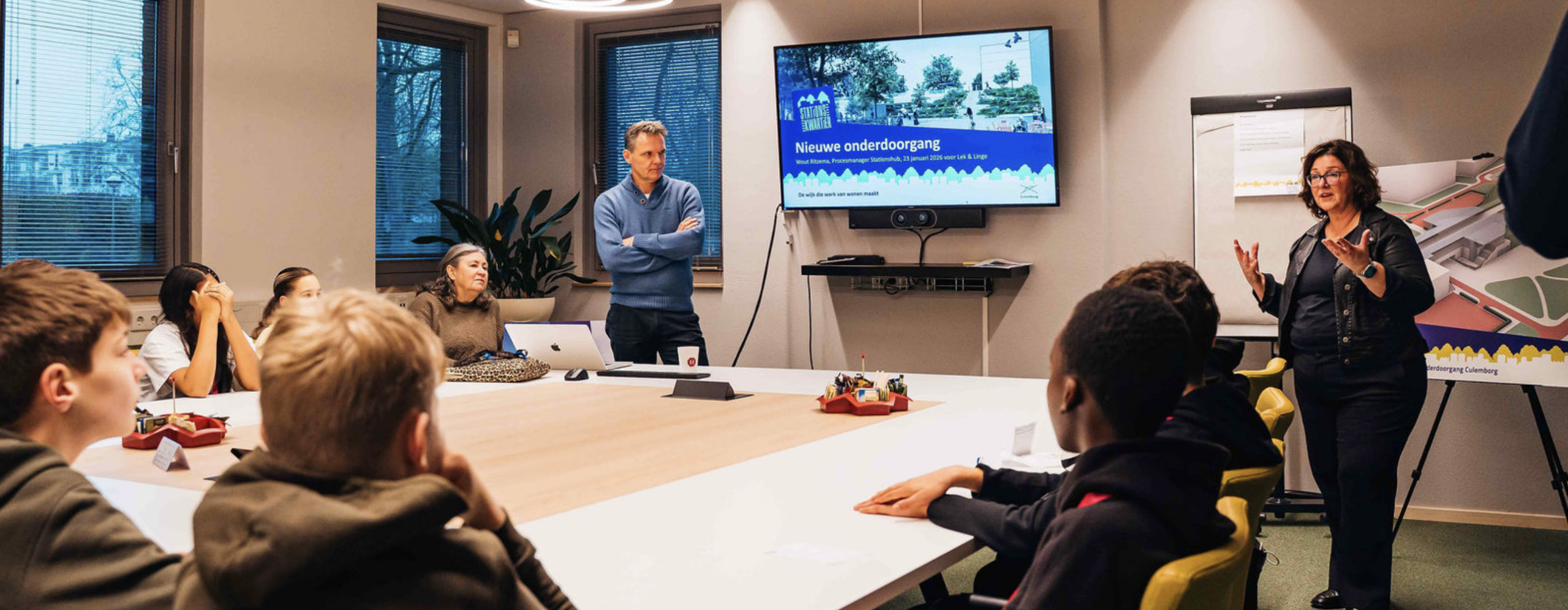 Leerlingen ontwerpen mee aan de nieuwe onderdoorgang bij station Culemborg